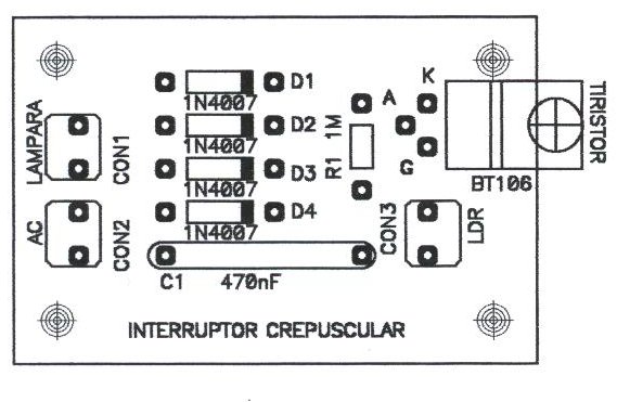 Interruptor Crepuscular para 220v